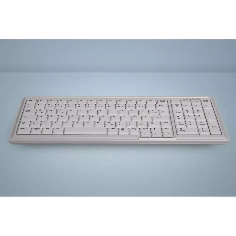 Teclado Active Key AK-7000 industrial PS/2 US inglés blanco con cable interruptores de tijera