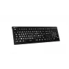 Teclado Logickeyboard LKB-LPWB-A2PC-FR Universal USB AZERTY francés negro