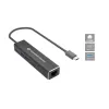 Conceptronic ABBY14B Adaptador Ethernet 2.5G USB 3.2 Gen 1 con hub USB, 2.5GbE, USB-A x 2, USB-C x 2
