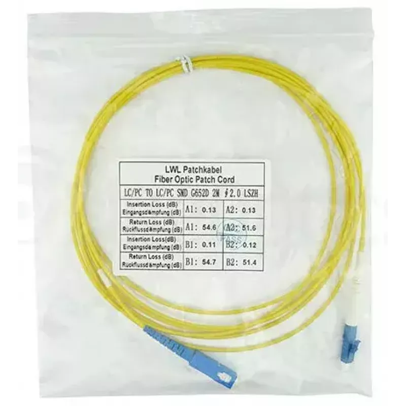 BlueOptics SFP2122BU3MK cable de fibra óptica InfiniBand 3 m LC SC amarillo