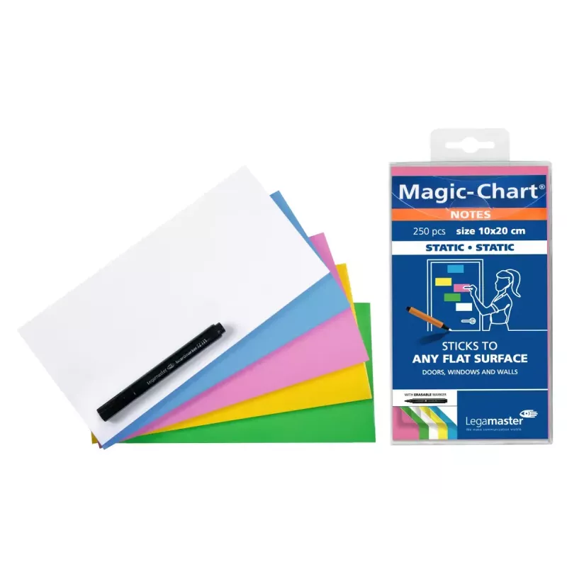 Bloc de notas Magic-Chart Legamaster 10x20cm surtido 250 unidades