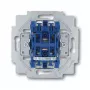 Interruptor eléctrico 1P Busch-Jaeger 1413-0-0491 — 1 polo, 250 V AC, 10 A, azul metálico, 71×71×25 mm