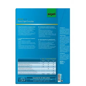 Papel fotográfico A4 Sigel T1155 brillo