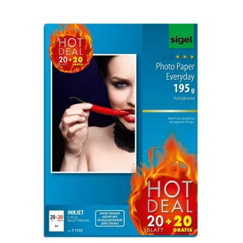 Papel fotográfico A4 Sigel T1155 brillo