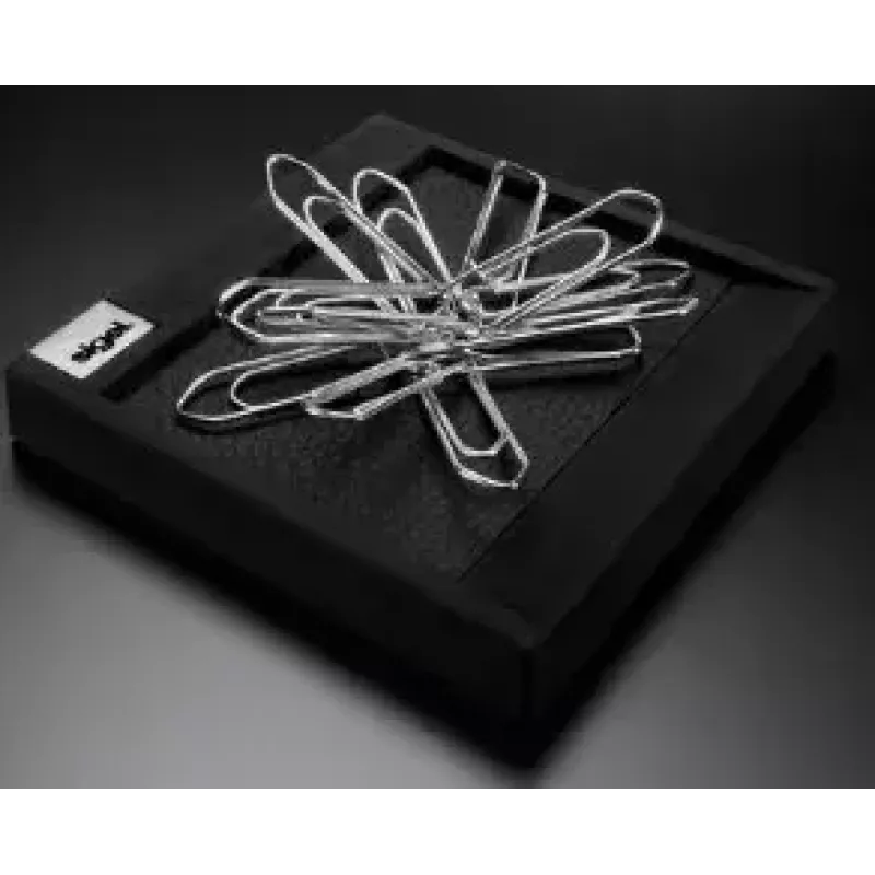 Dispensador de clips Sigel Cintano S negro piel sintética