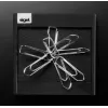 Dispensador de clips Sigel Cintano S negro piel sintética