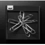 Dispensador de clips Sigel Cintano S negro piel sintética