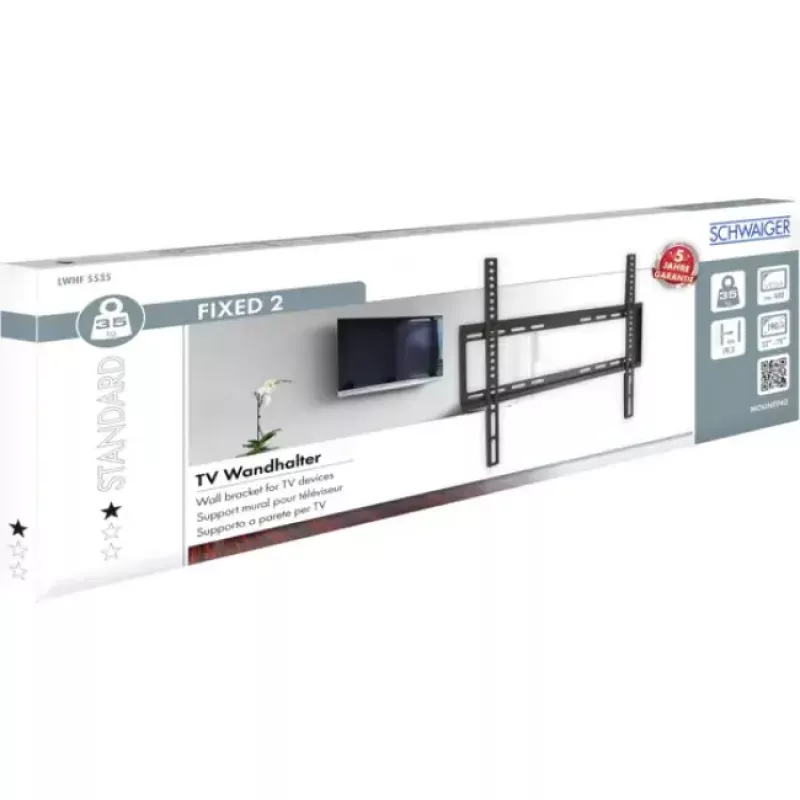 Soporte de pared Schwaiger LWHF5535 513 negro