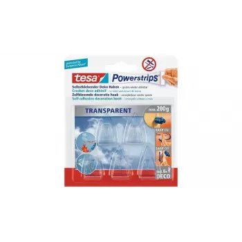 Gancho universal TESA Powerstrips Indoor transparente 5 uds.