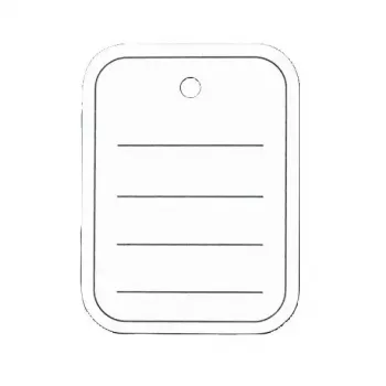Etiqueta no adhesiva Sigel ZB350 500 uds.