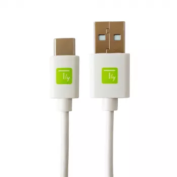 Techly ICOC MUSB20-CMAM20TW Cable USB USB 2.0 2 m USB A USB C blanco