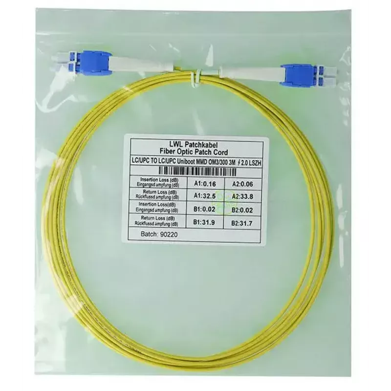 BlueOptics SFP8181BU5MK Cable de fibra óptica InfiniBand 5m LC amarillo