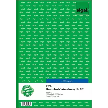 Cuaderno de notas Sigel KG429 A4 50 hojas verde blanco