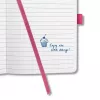 Cuaderno de notas Sigel JN105 A5 174 hojas rosa rayado encuadernado