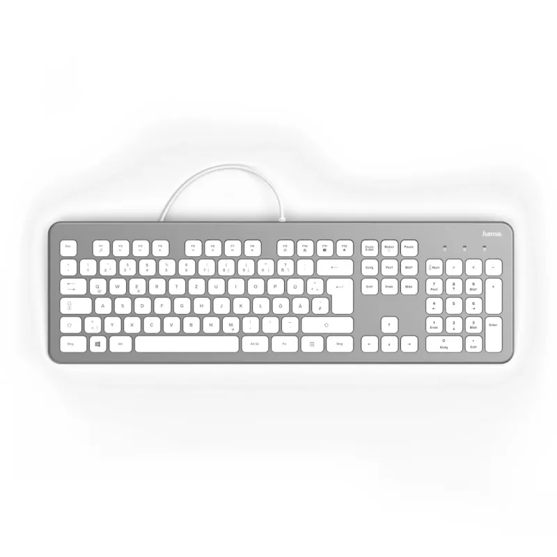 Hama KC-700 teclado, USB, QWERTZ alemán, negro (00182651)
