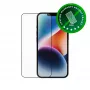 dbramante1928 Eco-Shield iPhone 13 13 Pro 14 Negro Borde Polvo Protector de pantalla resistente a rayaduras de vidrio templado