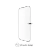 dbramante1928 Eco-Shield iPhone 13 13 Pro 14 Negro Borde Polvo Protector de pantalla resistente a rayaduras de vidrio templado