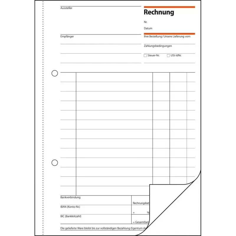 Formulario comercial Sigel RE525 A5 azul blanco 100 hojas