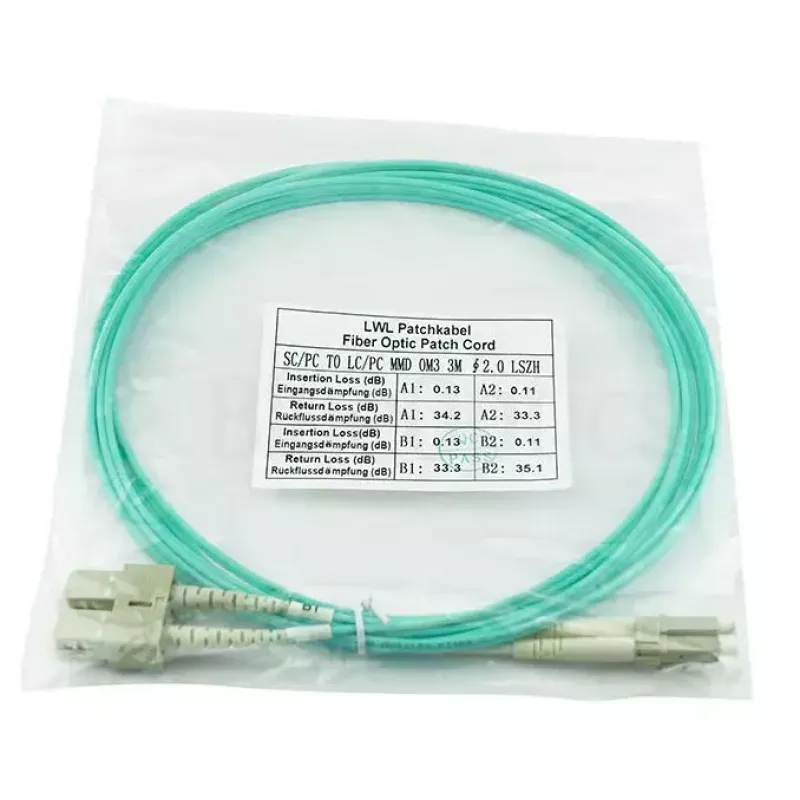 BlueOptics 221691-B22-BO cable de conexión de fibra óptica multimodo LC/SC, 5 m