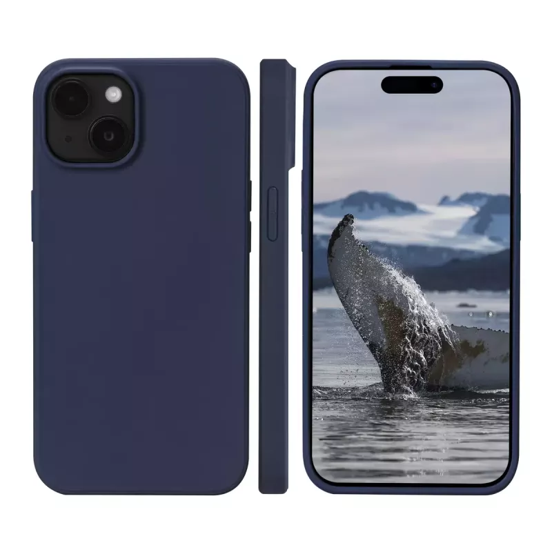 Funda dbramante1928 Greenland iPhone 15 Pacific Blue monocromática