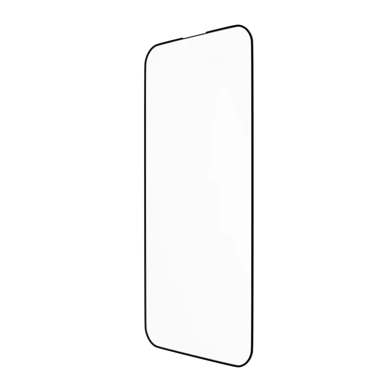 Protector de pantalla transparente de bramante eco-shield para iPhone 15 Pro, transparente con borde negro