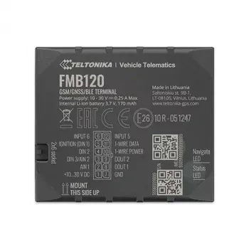 Teltonika FMB120 rastreador GPS para coche negro resistente al polvo