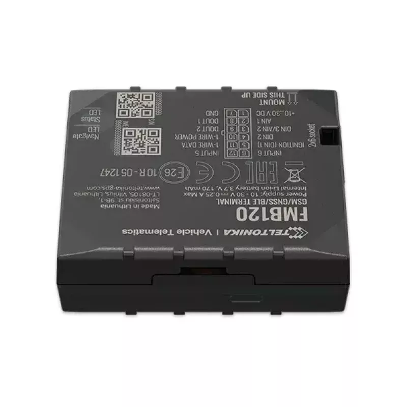 Teltonika FMB120 rastreador GPS para coche negro resistente al polvo