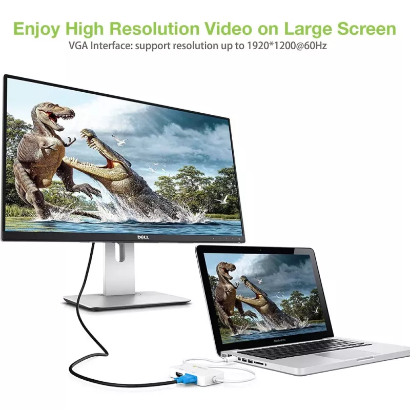 Adaptador Techly 3 en 1 Mini DisplayPort (Thunderbolt) a HDMI / DVI / VGA IADAP MDP-COMBOF12