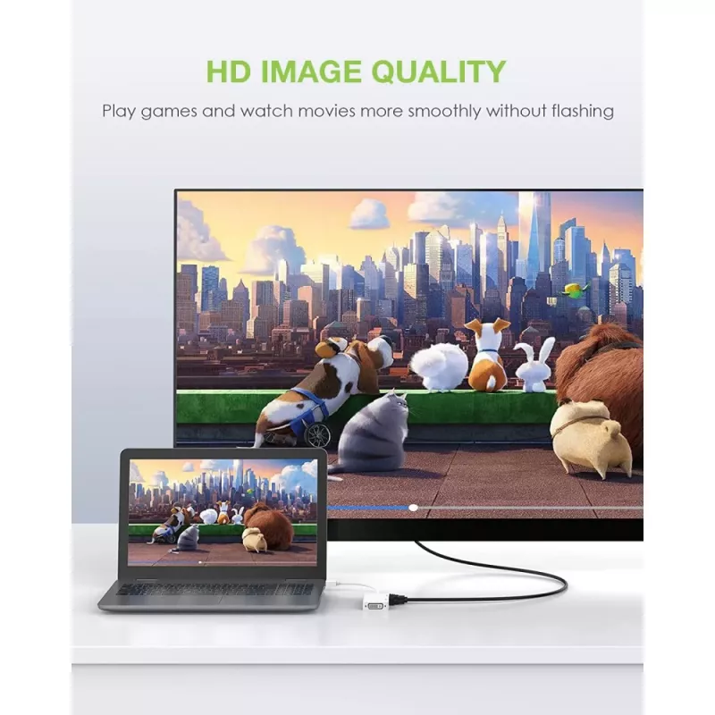 Adaptador Techly 3 en 1 Mini DisplayPort (Thunderbolt) a HDMI / DVI / VGA IADAP MDP-COMBOF12