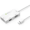 Adaptador Techly 3 en 1 Mini DisplayPort (Thunderbolt) a HDMI / DVI / VGA IADAP MDP-COMBOF12