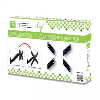 Techly Adaptador universal para VESA 200x200 a 400x400 Negro ICA-LCD G11A