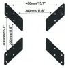Techly Adaptador universal para VESA 200x200 a 400x400 Negro ICA-LCD G11A