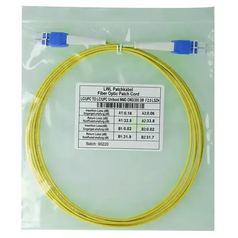 Cable de fibra óptica BlueOptics SFP8181BU0.5MK 0,5 m LC amarillo
