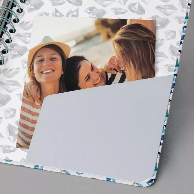 Cuaderno de notas Sigel Jolie JN617 A5 120 hojas azul verde rosa violeta blanco