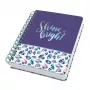 Cuaderno de notas Sigel Jolie JN617 A5 120 hojas azul verde rosa violeta blanco