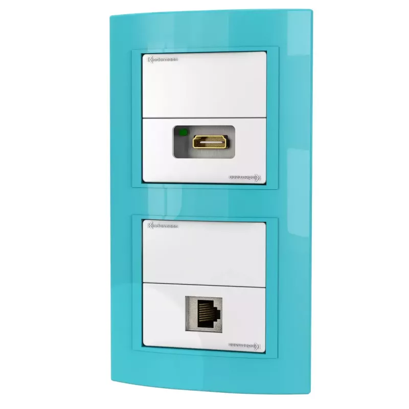 Módulo de toma RJ-45 + HDMI Kindermann 7456 000 544
