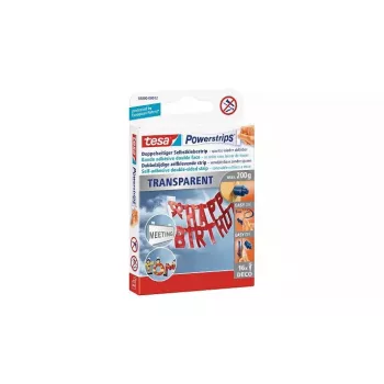 Adhesivo de montaje TESA Powerstrips transparente DECO