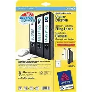Etiquetas para impresora Avery L4760-25 blanco