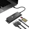 Techly IADAP-USBC-935 Estación de acoplamiento/replicador de puertos para portátil con cable USB 3.2 Gen 1 (3.1 Gen 1) Type-C Negro