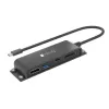 Techly IADAP-USBC-935 Estación de acoplamiento/replicador de puertos para portátil con cable USB 3.2 Gen 1 (3.1 Gen 1) Type-C Negro