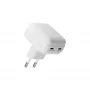 Cargador de pared d bramante re-charge Pro EU plano 2×USB-C 20W Blanco (Interior)