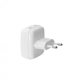 Cargador de pared d bramante re-charge Pro EU plano 2×USB-C 20W Blanco (Interior)