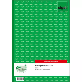 Formulario comercial Sigel SD063 verde A4 120 hojas