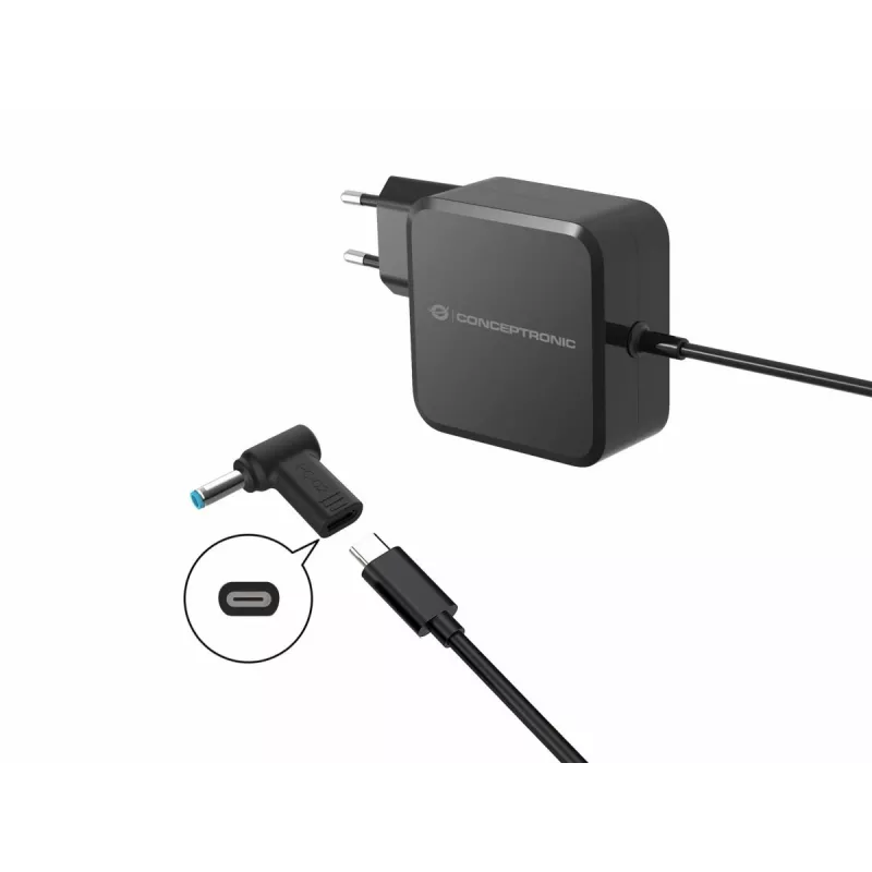 Conceptronic ABBY15PC02 adaptador DC a USB-C, Dell 4,5x3,0mm, 18-20V