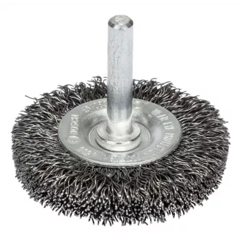 Bosch cepillo de disco de alambre de acero para taladros, 75 x 10 mm, vástago de 6 mm (2607017120)