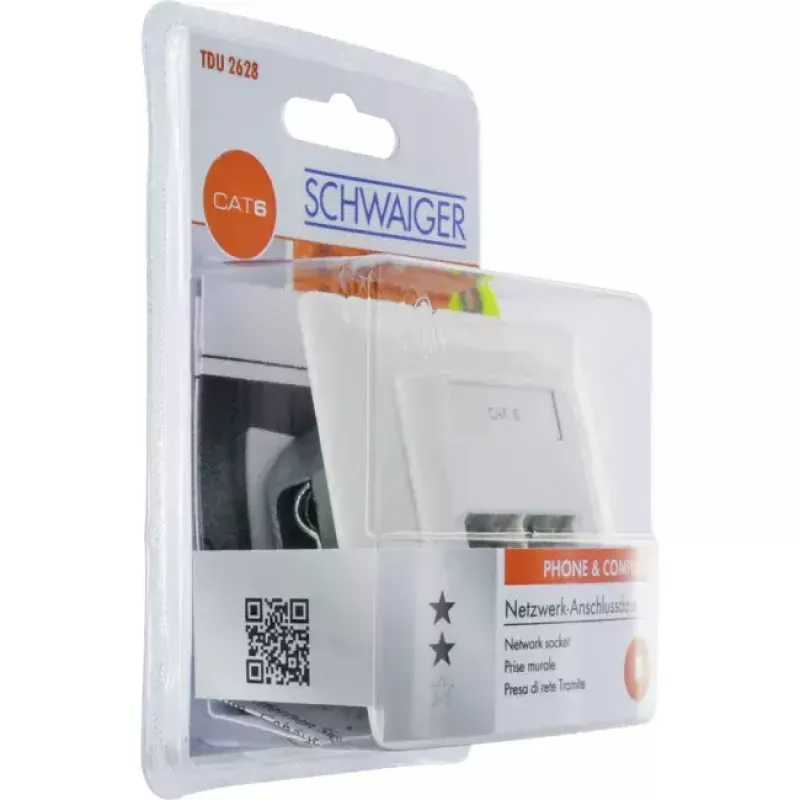 Toma de red RJ-45 Schwaiger TDU2628532