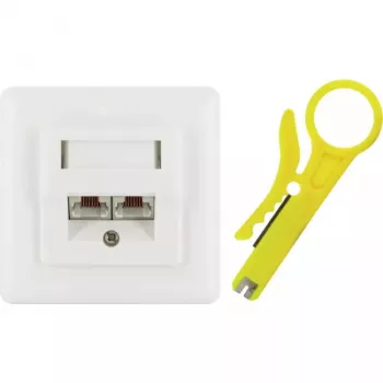 Toma de red RJ-45 Schwaiger TDU2628532