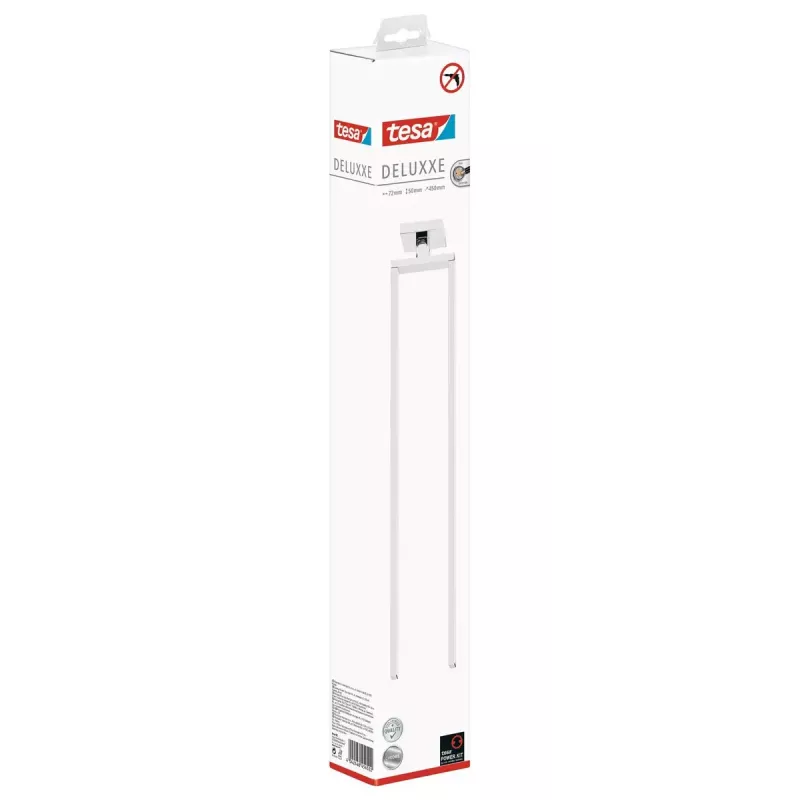 Toallero de pared TESA DELUXXE 72 mm ancho 450 mm profundidad 50 mm alto