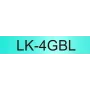 Cinta de etiquetar Epson LK-4GBL negro sobre verde 1,2 cm x 9 m