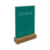 Soporte para carteles Sigel TA254 A5 acrílico marrón transparente 150 mm 235 mm
